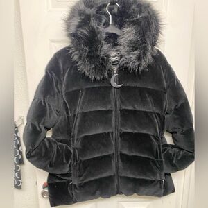 Killstar Velvet Lace Up Coat